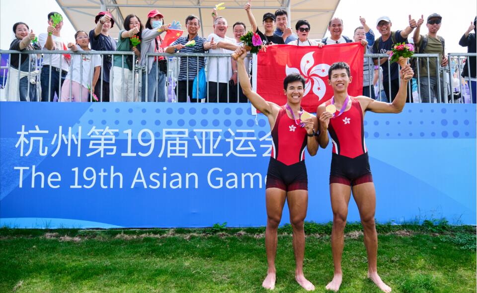 港隊亞運直擊｜開門紅！林新棟/王瑋駿為港隊勇奪亞運第1金