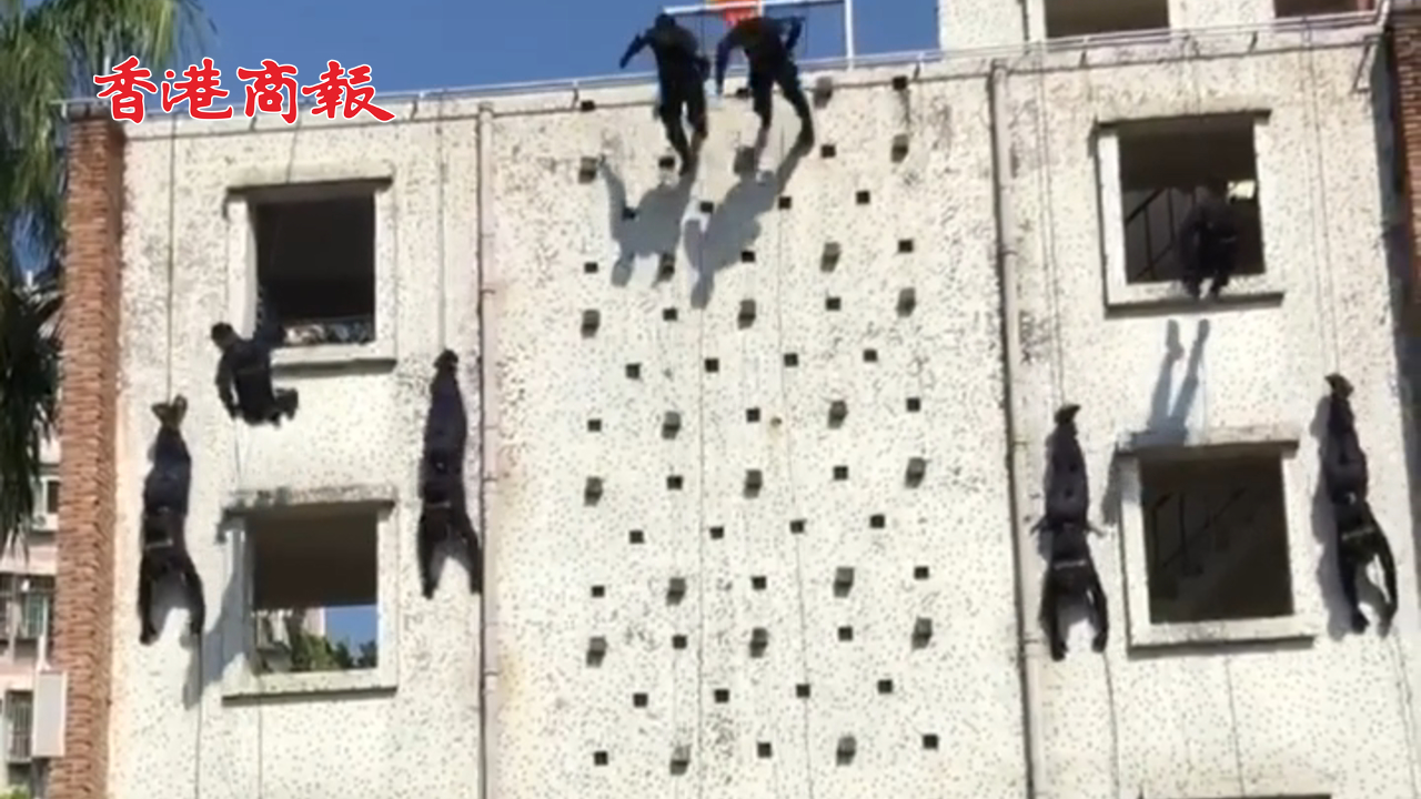有片丨太帥了！深圳特警上演神兵天降 宛如電影大片