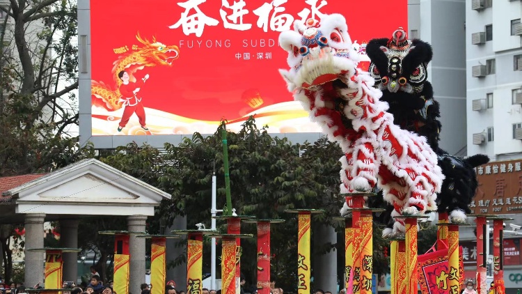 深圳寶安福永街道舉辦第31屆元宵龍獅會(huì)