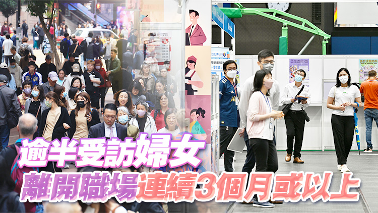調(diào)查：香港逾半受訪婦女因難兼顧家庭離開職場