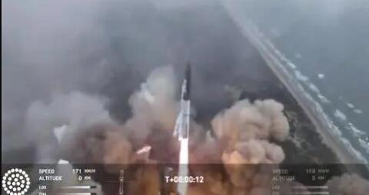 SpaceX「星艦」第三次試飛發(fā)射升空 馬斯克：祝賀！