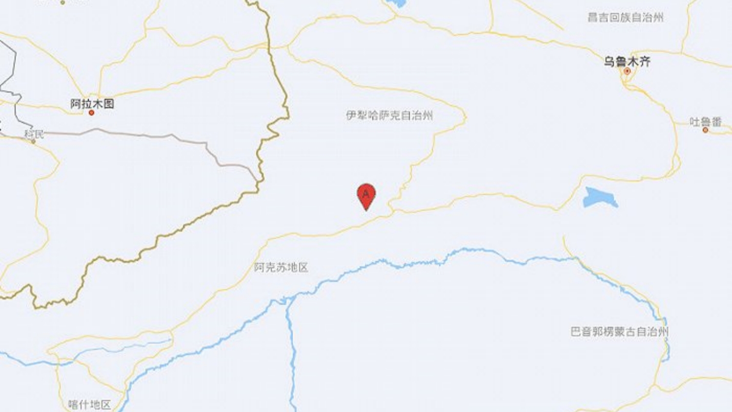 新疆阿克蘇地區(qū)拜城縣附近發(fā)生5.1級(jí)左右地震
