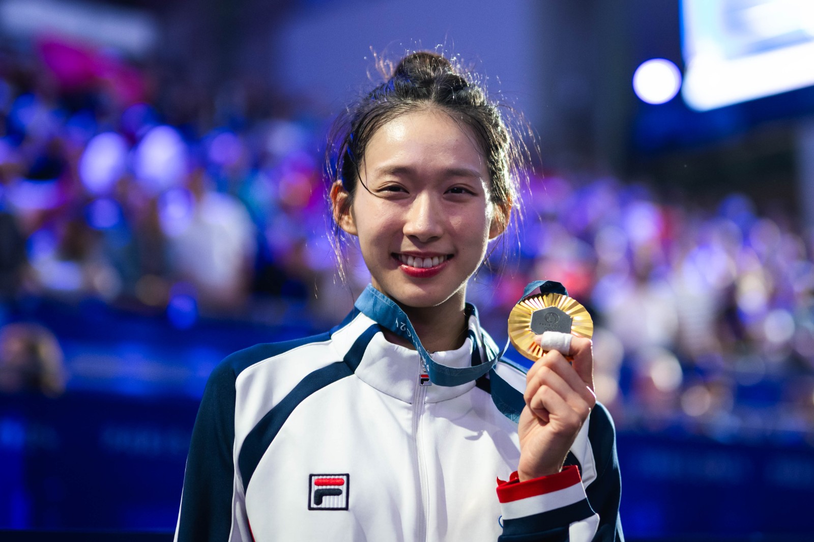 中大校長段崇智祝賀江旻憓同學(xué)在2024年巴黎奧運會勇奪金牌