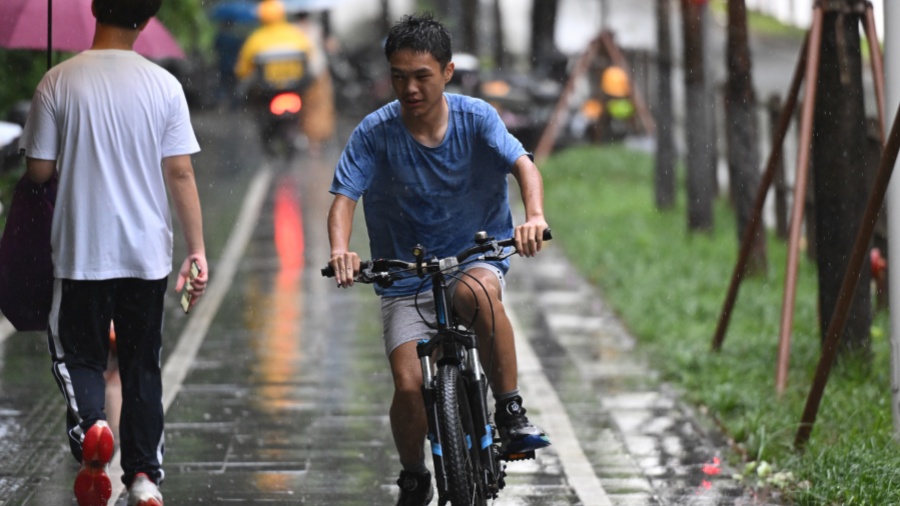 深圳市分區(qū)暴雨黃色預警信號