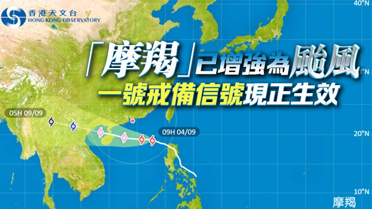 天文臺：考慮晚上6時至9時之間改發(fā)三號強(qiáng)風(fēng)信號
