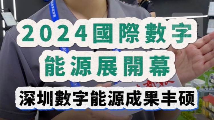 有片｜2024國(guó)際數(shù)字能源展開(kāi)幕 深圳數(shù)字能源成果豐碩