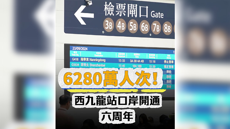 有片丨6280萬(wàn)人次！西九龍站口岸開(kāi)通六周年