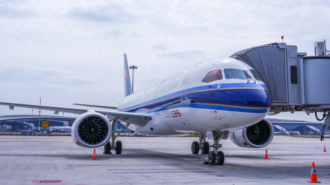 南航C919飛機(jī)將執(zhí)飛廣州-?？凇改虾娇炀€」